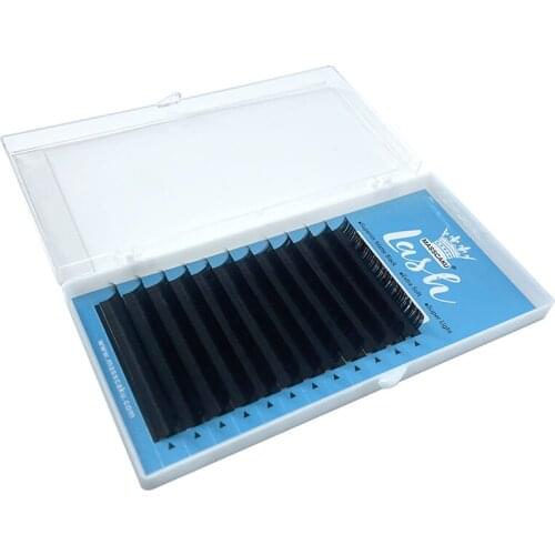 Hot Selling 12rows extension of mink Faux lashes top quality natural maquiagem cilia lashes eyelash extension for professionals