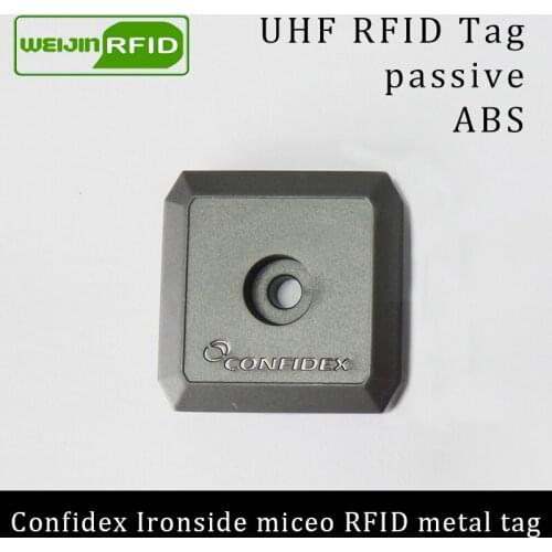 UHF RFID anti-metal tag confidex ironside mirco 915m 868mhz Impinj Monza4QT EPCC1G2 6C durable ABS smart card passive RFID tags