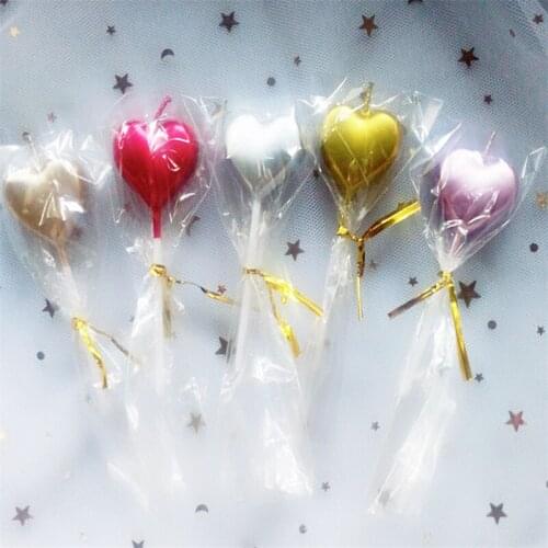 Cake Topper Birthday Candle Twist Spiral Candles Heart Star Romantic Cake Candle