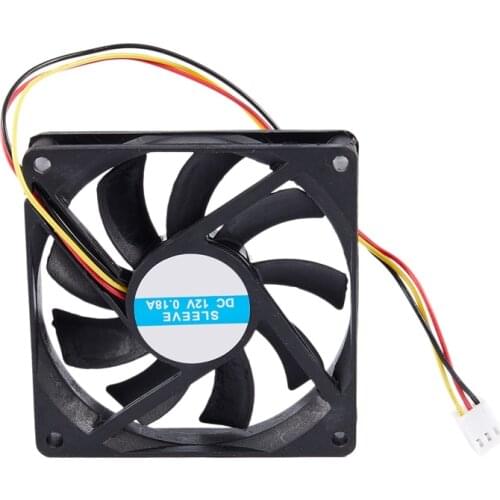 12V 3 Pin CPU Fan Heatsink Cooler Heatsink Fan For PC 80x80x15mm