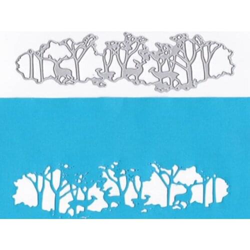 YINISE PUNCH CUTS Forest Deer Metal Cutting Dies For Scrapbooking Stencils DIY Album Cards Decoration Embossing Die Cut Tools