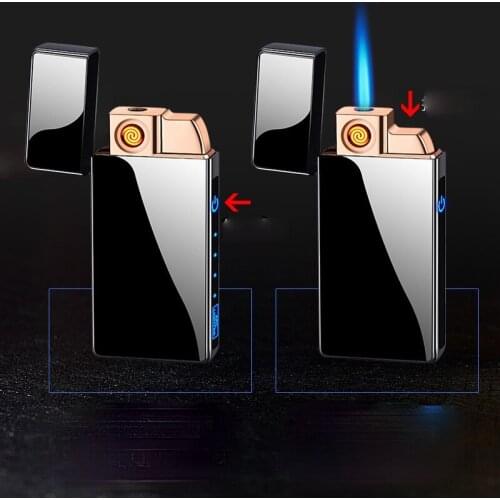Loud Sound Lighter Creative Personalized Gift Straight Charging Windproof Gas-electric Dual-use Lighter Gadgets for Men Gifts