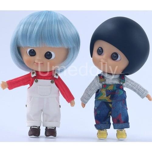 1PCS Cute 1/6 Blyth Doll Bib Pants T-shirts for 1/8 BJD, 1/6 BJD, OB11, Muichan/Ixdoll, Holala Doll Clothes Accessories