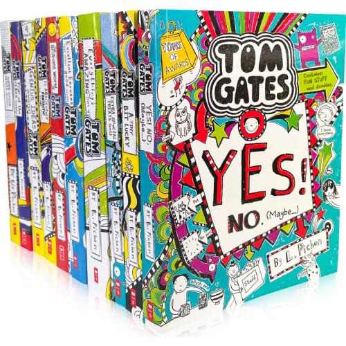 10 Books/set Tom Gates Kids Educational Booklets Manga Book Sets In English Classics Novel Comic Story English Chapter Book