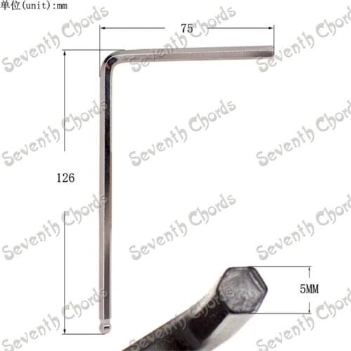 10 Pcs 5mm Ball End Guitar Neck Truss Rod Wrench Adjustment Long Wrench Wrench Key for Acoustic Guitar Accessories