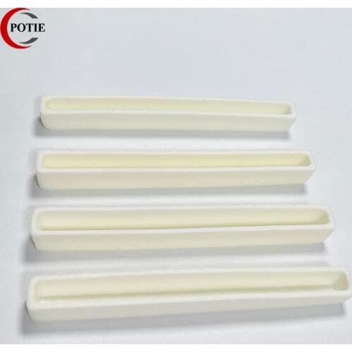 100x10x10mm Small Corundum Boat 99% Alumina Combustion Boat Boat Tube Furnace with Bore Corundum Crucible