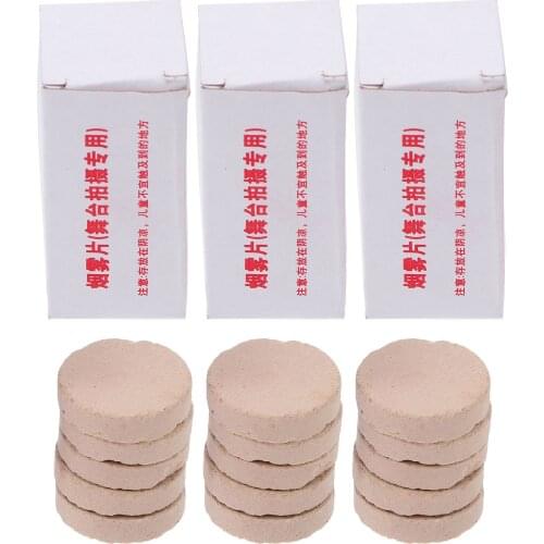 15Pcs Smoke Cake White Smoke Effect Show Round Bomb Studio Photography Tool Smoke Cake Stage Photography Props