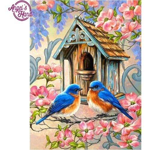 DIY 5D Diamond Painting Cross Stitch bird Kits Needlework Full Resin Square Diamond Embroidery Mosaic Kits Home Decor