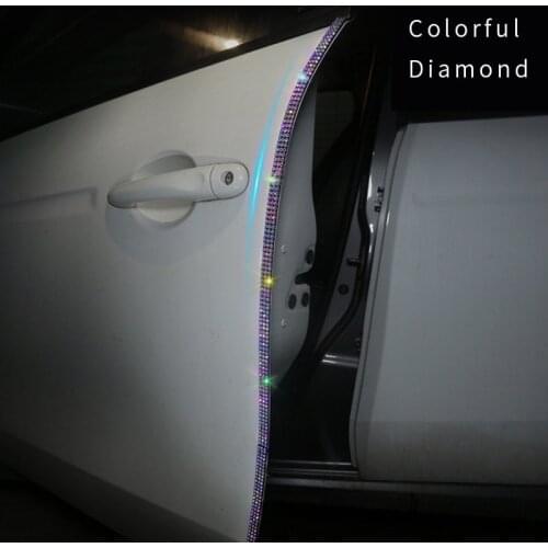 Car Door Sticker Car Decoration Multi-function Adhesive Protective Film Rhinestone Tape Car Protection Scratch-resistant