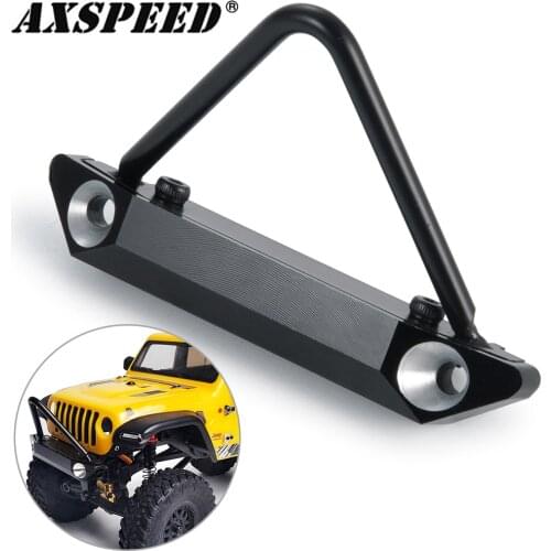 AXSPEED RC Car Front Bumper for 1/24 Axial SCX24 AXI90081 AXI00001 AXI00002 RC Crawler Car Bumper Upgrade Parts