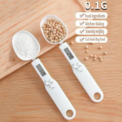 Precise Digital Measuring Spoons LCD Digital Kitchen Scale Gram Electronic Spoon Weight Volumn Food Scale 500g/0.1g