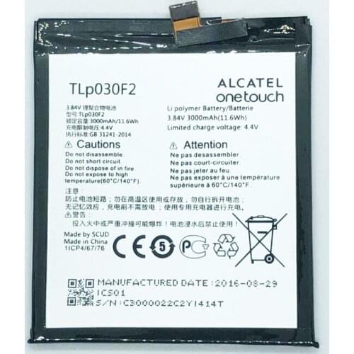 GeLar 3.84V 3000mAh battery For TCL Alcatel TLP030F2 mobile phone battery for BlackBerry DTEK60