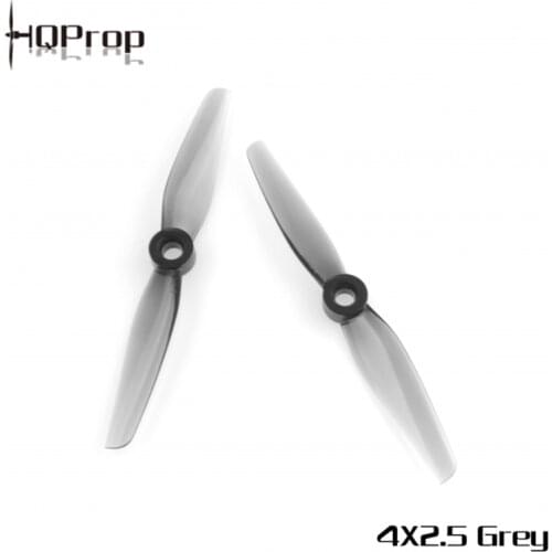 HQPROP 4X2.5 Grey 4inch 2-Blade PC Propeller for RC FPV Racing 4inch Toothpick LR4 Micro Long Range Drones Replacement Parts