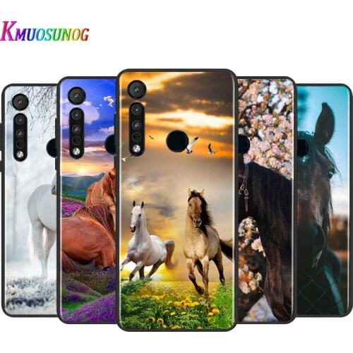 Beautiful Hors Art For Motorola G9 G8 G Stylus Power One Fusion Hyper Edge E7 E6 5G Plus Play Lite Silicone Phone Case