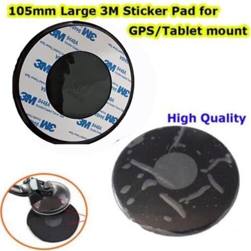 75MM 105mm Optional Large Mobile Phone / GPS / Car DVR Suction Cup Mount Universal 3m Adhesive Sticky Paste Base Holder 1PcS