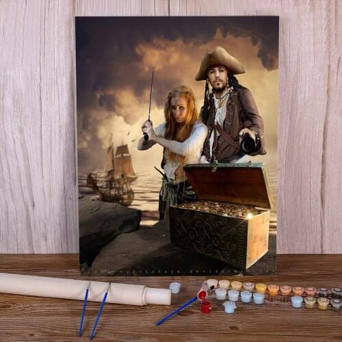 Woman Girl Coloring By Numbers Painting Kit Acrylic Paints 50*70 Boards By Numbers Home Decor Crafts For Wholesale