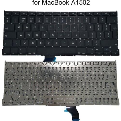 Genuine English backlit keyboard for Macbook Pro Retina A1502 13.3 inch UI computers keyboards black light big enter replacement