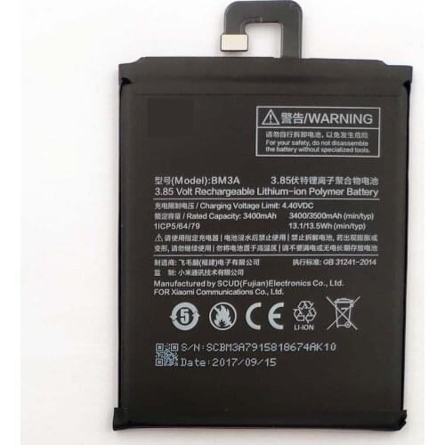 Original New BM3A Built-in Battery for Xiaomi Note 3 support fast charge