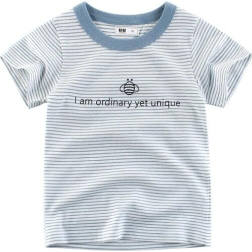 3-10Y Casual Fashion Summer Toddler Baby Boys Cotton Style Short Sleeve O-Neck Pullover Cartoon Print T-Shirts