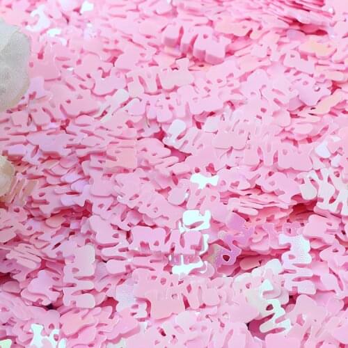 10g Love Letter Glitter Sequins 14mm Loose Sequin Paillettes Nail Art DIY Craft Wedding Decoration lentejuelas para manualidades