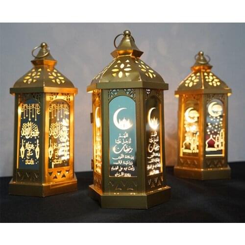 Ramadan Lanterns Deco Eid Mubarak Deor Light Muslim Islam Wood Lantern Home Decoration Aid Mabrouk Deco Islamic Lantern