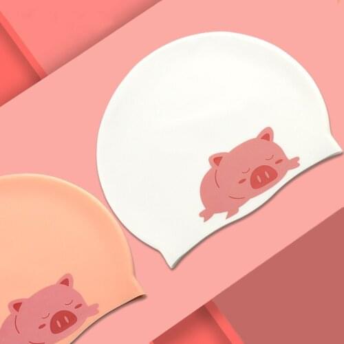 Silicone Swimming Cap Fashion Design Swimming Hat for Pool Hat Waterproof Ear Hair Care Protection Men Women Swim Accessories