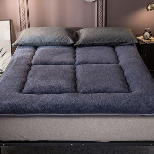 Comfortable Soft Foldable Tatami Mattress bedroom dormitory Mattress Topper Tatami Thick Warm Lamb cashmere Mattress