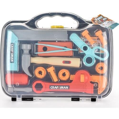 Kids Toy Simulation Tool Box Pretend Play Toy Repair Tool Box for Children Gift