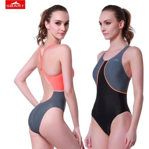 SBART Women one piece swimwear water sports spring backless monokini bathing swim suit Sexy Quick dry Women Elastic Swimsuit