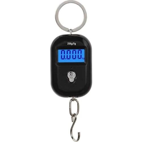 25Kg x 5g Hanging Scale Digital Scale BackLight Electronic Fishing Weights Pocket Scale Luggage Scales