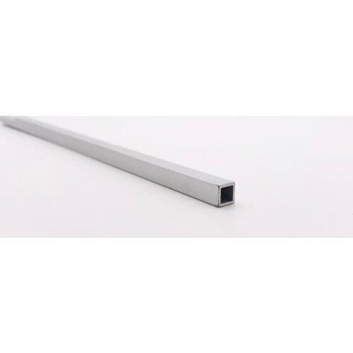 8mm*8mm*1mm square tube aluminum alloy hollow pipe rectangle straight duct vessel 100/200/300/400/500/550mm length