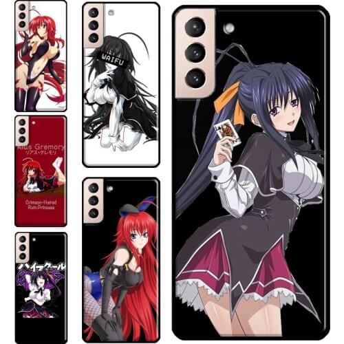 Akeno Rias Gremory High School Dxd Silicone Soft Case For Samsung Galaxy S10 Plus S8 S9 S20 FE S21 Ultra Note 20 Ultra Coque