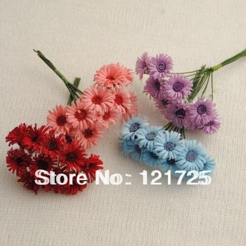 Free Shipping 4 Colors Fabric Daisy Flowers Home Decoration Mini artificial Sunflower