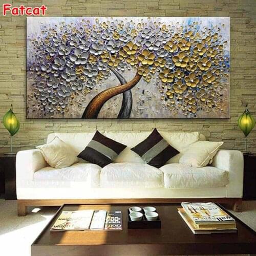 Large Abstract flower diamond embroidery round diamond painting full square drill 5d mosaic diamond art handwork gift, PP2185