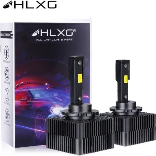 HLXG D1S led лампы для авто 10000LM 6000K Bulbs лед лампа D8S D5S D3S D4S D4R D2S D2R headlight canbus 12V car light auto lamp