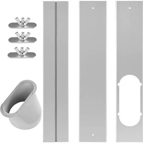 Portable Air Conditioner Window Vent Kit, Window Slide Kit Plate for Portable Air Conditioner, Adjustable Length