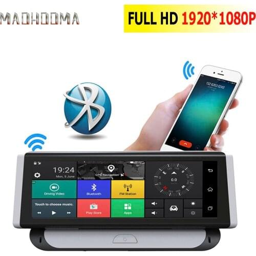 MaoHooMa Car DVR 2 in 1 Mirror Dash cam 8" 4G 3G Car GPS dvr Camera ROM 16GB RAM1GB Video Recorder Android car navigation radio