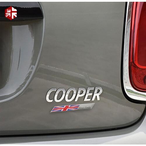 Car Body National Flag Sticker Metal Body Trunk Decals For MINI Cooper One JCW R55 R56 R58 R50 F55 F56 F54 R60 F60 Accessories
