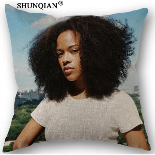 Linen Cotton Pillowcase Serayah Pillow Cover Home Textiles Decorative Pillowcase Customize Gift 45x45cm one side