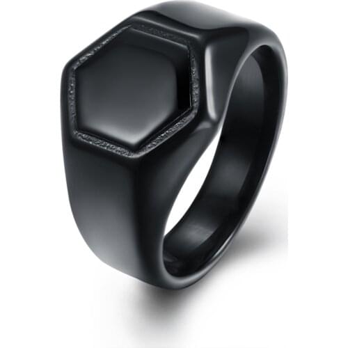 2017 new top quality S925 Silver color fashion jewelry, Europe and the United States popular Silver color black mens ring