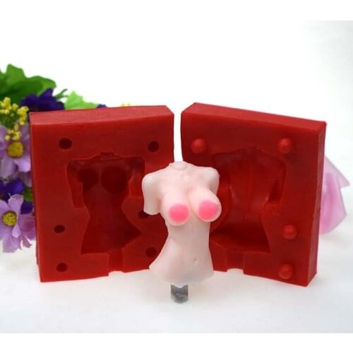 2020 New 3D Body Candle Mold Silicone Wax Mould Female Design Art Fragrance Candle Making Soap Chocolate Cake Decorating