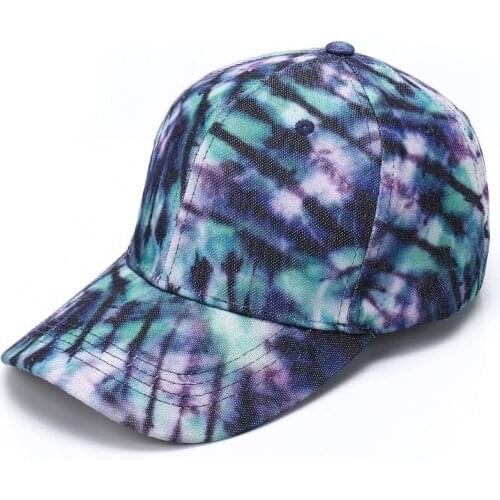 New Tie-dye Mens and Womens Hats Fashion Trucker Baseball Caps Womens Printed Outdoor Street Summer Sun Hats