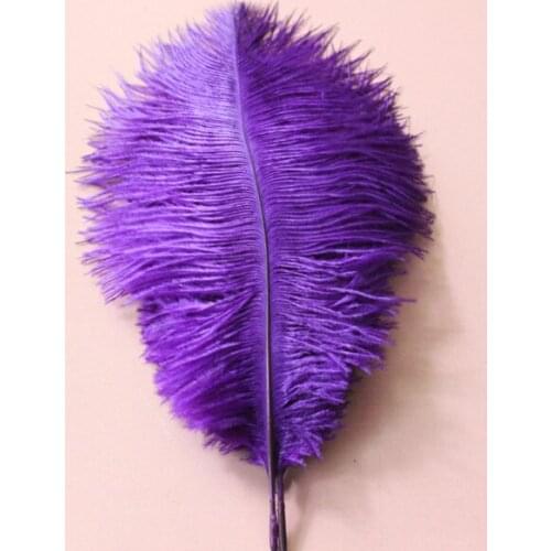 Wholesale! 100 PCS/a lot of beautiful purple ostrich feathers 20-25 cm / 8-10 inches wedding celebration decoration
