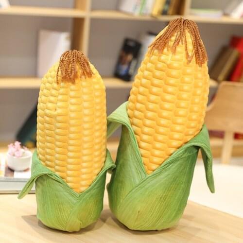 50/60cm Simulation Corn Plush Pillow Cute Stuffed Plant Doll Soft Sofa Pillow Cushion Home Decoration Creative Birthday Gift
