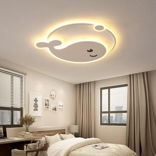 Childrens Room Ceiling Lamp Girl Boy Star Moon Dolphin Creative Simple Living Room Bedroom Princess Room Led Cartoon Lighting