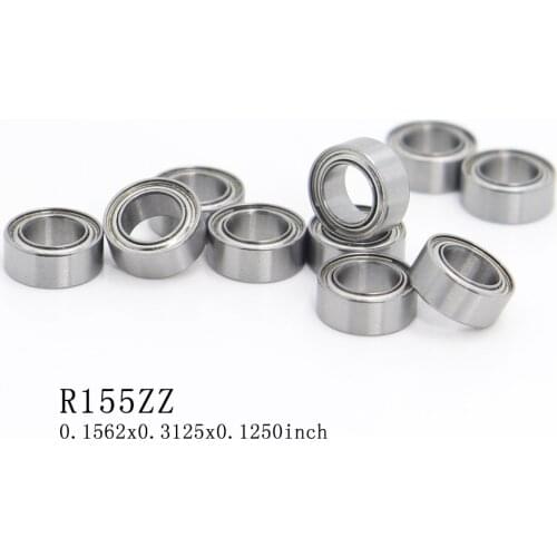 R155ZZ Bearing ABEC-1 (10PCS) 5/32"x5/16"x1/8" inch Miniature R155 ZZ Ball Bearings RC Model Parts