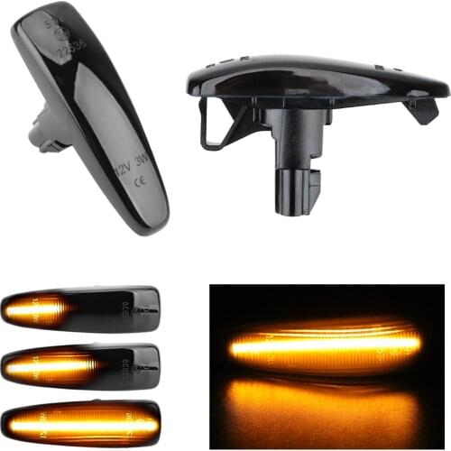Signal Lamp A Pair Turn Signal Light Blinker Light LED Car Dynamic Side Marker