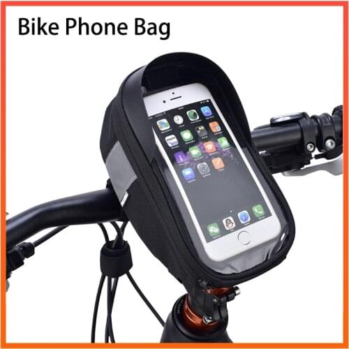 Roswheel Sahoo 112003 Cycling Bicycle Bike Head Tube Handlebar Cell Mobile Phone Bag Case Holder Case Pannier For 6.5in Phone