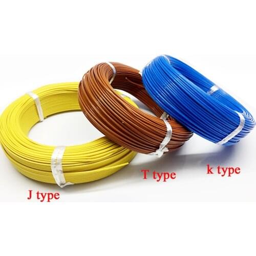 K /T/J Type 2*0.3mm Temperature Measured Wire Thermocouple Compensation Wire