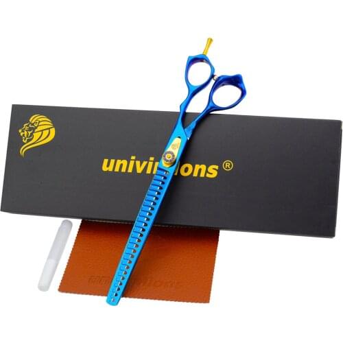 Univinlions 8 inch Scissors Dog Professional Gromming Scissors Pet Thinning Shears For Home Groomer Tijeras Perro Hair Trimmer